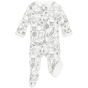 L'ovedbaby Unisex Baby Organic 2-Way Zipper Footie