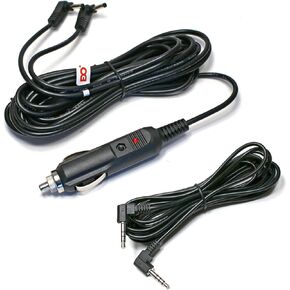 EDO Tech Car Charger Adapter Power Cord & Audio Video Av Cable for Sylvania Dual Screen Portable DVD Player Sdvd7750 Sdvd8737 Sdvd8738 Sdvd8747 Sdvd9957 Sdvd1037