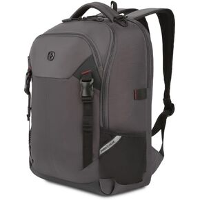 SwissGear Civic Pro Laptop Backpack, Grey, 18"x13"x6"