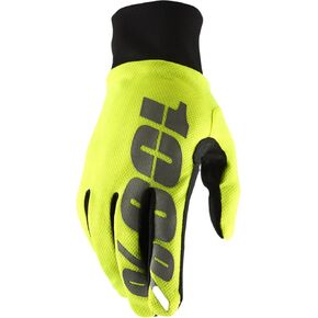 100% HYDROMATIC Motocross and Snowmobile Gloves - Water Resistant MX & Powersport Racing Protective Gear