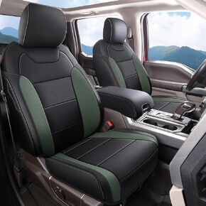 Red Rain Black Mustang Seat Covers Leather Seat Cover for Cars Customized Ford Mustang 2016 2017 2018 2019 2020 2021 2022 2023 10Pcs (Mustang-Black)