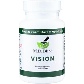 Vision - Expert Formulated - Natural Robust Blend for Eye Wellness - with Lutein, Zeaxanthin, Astaxanthin, Zinc, Thiamine, Vitamins A & C - 30 Capsules (1 Pack)