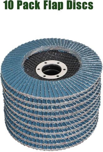 4-1/2 Inch Flap Disc Zirconia 10 Pack 80 Grit Sanding Grinding Wheel Fit for Stainless Steel Metal in Saudi Arabia