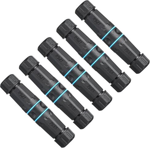 MECCANIXITY Waterproof RJ45 Coupler, Dual Head Shielded Female to Female Waterproof IP68 Ethernet Outdoor LAN Cable Connector for Cat6/Cat5e/Cat5, Pack of 2 in Saudi Arabia