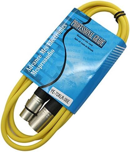 كابل ميكروفون XLR بطول 10 أقدام ذكر إلى أنثى (أزرق) in Kuwait