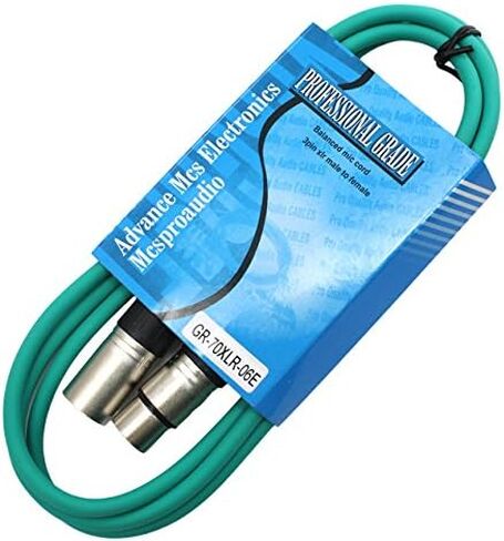 كابل ميكروفون XLR بطول 10 أقدام ذكر إلى أنثى (أزرق) in Kuwait
