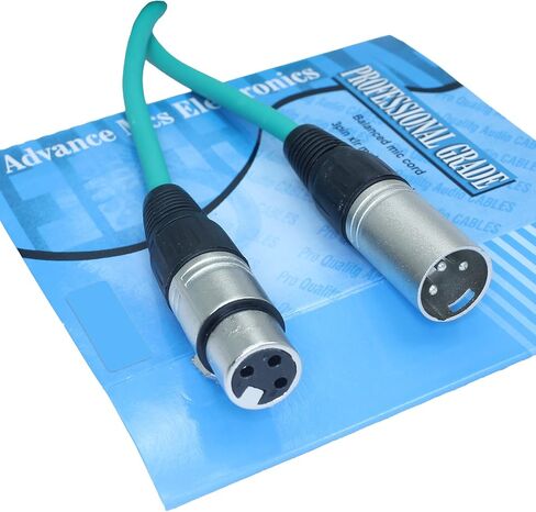 كابل ميكروفون XLR بطول 10 أقدام ذكر إلى أنثى (أزرق) in Kuwait