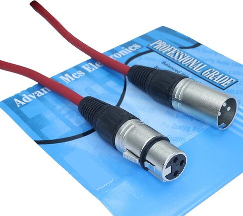 كابل ميكروفون XLR بطول 3 أقدام ذكر إلى أنثى (أخضر) in Saudi Arabia