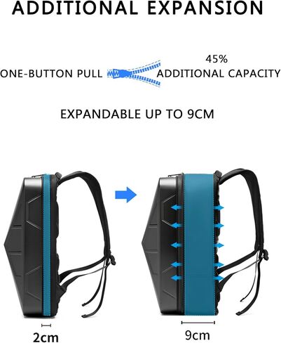 Hard Shell Backpack for 13-17.3 Laptop Anti Theft for Waterproof Gaming Business Laptop Suit for Tesla Cybertruck Owners Man in Saudi Arabia