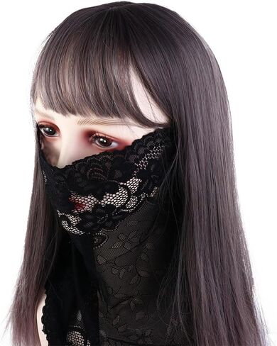 2 Pcs Sun Protective Face Mask, UV Sun Protection Face Scarf Face Cover Lace Sunscreen Face Neck Scarf for Women Summer Outdoor Activities in Saudi Arabia