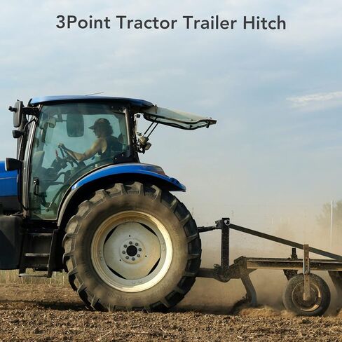 3 Point Trailer Hitch with 2" Receiver - Category 1 Tractor Drawbar Hitch Adapter for Kubota, John Deere, BX, LM25H, WLM Tractor, NorTrac, Yanmar, Kioti, Cat in Saudi Arabia