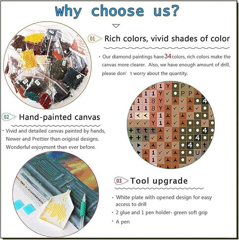 طقم فني للرسم الماسي 34 لونًا مقاس 40 × 60 مقاس كبير، تدريبات ماسية مربعة بالكامل لشروق الشمس على الشاطئ الرملي، لغز فني وحرفية 5D DIY للبالغين، لوحة جوهرة مطرزة لديكور الحائط والهدايا in Kuwait