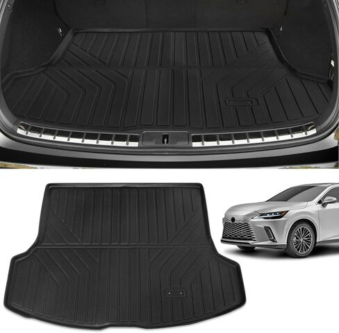 بطانة البضائع لكزس RX350 RX500 2023 2024 - حصيرة شحن صندوق السيارة لجميع الأحوال الجوية متوافقة مع ملحقات لكزس RX350 RX350H RX500 RX500H | شديدة التحمل، متينة in Kuwait