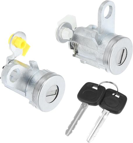 X AUTOHAUX 1 Pair Door Lock Cylinder Set Kit with 2 Keys for Toyota Tacoma 1995-2004 DL-107 DL108R Front Driver and Passenger Side Door Lock Set Tumbler with Key 6905135070 6905235070 LH RH in Saudi Arabia