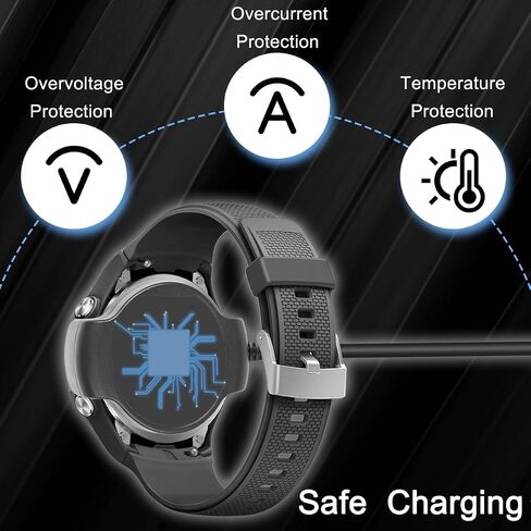 شاحن لساعة Huawei Watch 2/2 Pro Sport/Classic، كابل قاعدة شحن USB، سلك طاقة بديل لملحقات الساعة الذكية، 1 متر/3.3 قدم، مع محول USB إلى USB C in Saudi Arabia