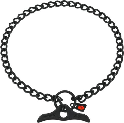 Herm Sprenger Black Stainless Steel Dog Training Collar with Toggle and Round Links Dog Chain for Small Medium Large Dogs Made in Germany (22in (Neck Size up to 20in)) in Saudi Arabia