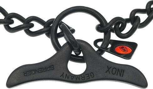 Herm Sprenger Black Stainless Steel Dog Training Collar with Toggle and Round Links Dog Chain for Small Medium Large Dogs Made in Germany (22in (Neck Size up to 20in)) in Saudi Arabia