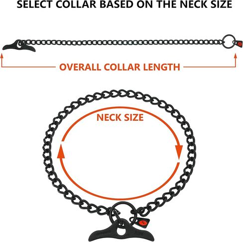 Herm Sprenger Black Stainless Steel Dog Training Collar with Toggle and Round Links Dog Chain for Small Medium Large Dogs Made in Germany (22in (Neck Size up to 20in)) in Saudi Arabia