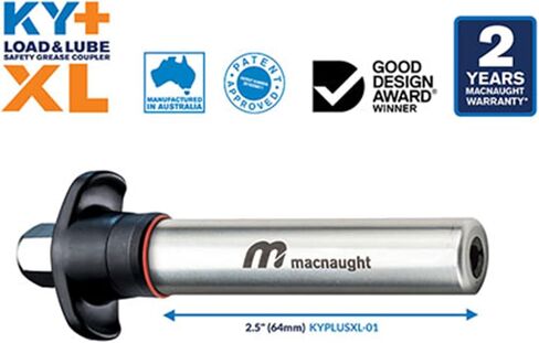 Macnaught KYPlusXL Safety Locking Grease Coupler - Smallest Diameter Bore on Market - 2 Year Warranty… in Saudi Arabia