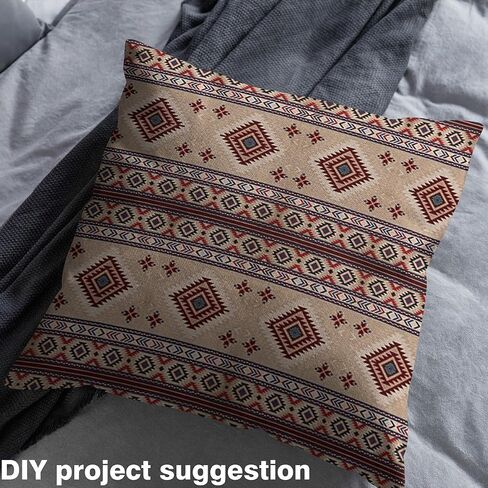 Aztec Fabric by The Yard for Girls Boys Kids 1 Yard Western Boho Decorative Waterproof Outdoor Fabric Outdoor Fabric Bohemian Native Tribal Upholstery Fabric for Chairs Vintage Outdoor Fabric in Saudi Arabia