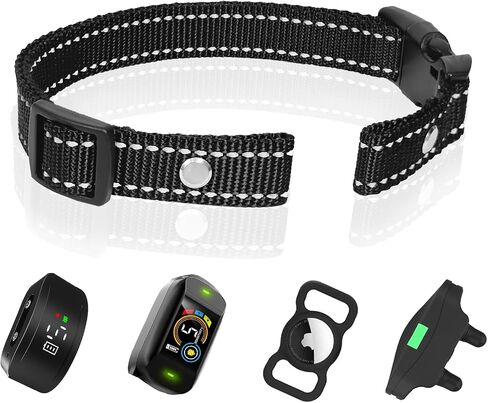 Shock Collar Replacement Strap,E Collar Replacement Strap with Reflective Strips, Adjustable Sport Dog Collar Replacement for GPS Tracker & Bark Receiver, Suitable for Small Medium and Large Dogs in Saudi Arabia