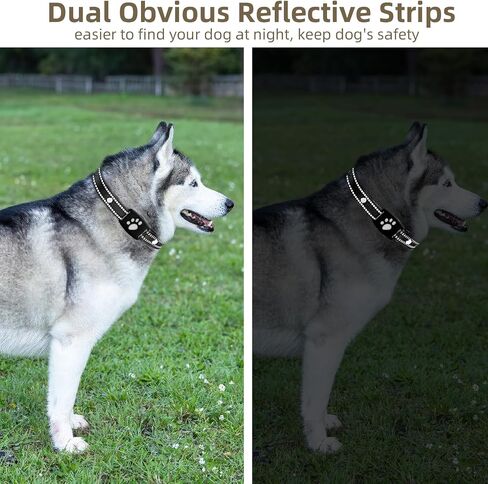 Shock Collar Replacement Strap,E Collar Replacement Strap with Reflective Strips, Adjustable Sport Dog Collar Replacement for GPS Tracker & Bark Receiver, Suitable for Small Medium and Large Dogs in Saudi Arabia