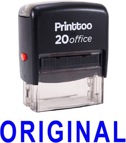 Printtoo Office Stationary Custom Stamp ORIGINAL Self Inking Rubber Stamp-Blue in Saudi Arabia