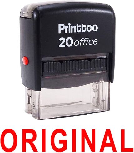 Printtoo Office Stationary Custom Stamp ORIGINAL Self Inking Rubber Stamp-Blue in Saudi Arabia