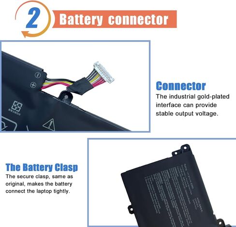 ASODI 63Wh C31N1914 Laptop Battery Replacement for Asus ZenBook 13 UX425UG ZenBook 14 Ultralight UX435EAL Zenbook 14 UM425QA UX435EA UX435EG UX435EG-AI039T Series 0B200-03730100 3ICP6/70/81 11.61V in Saudi Arabia