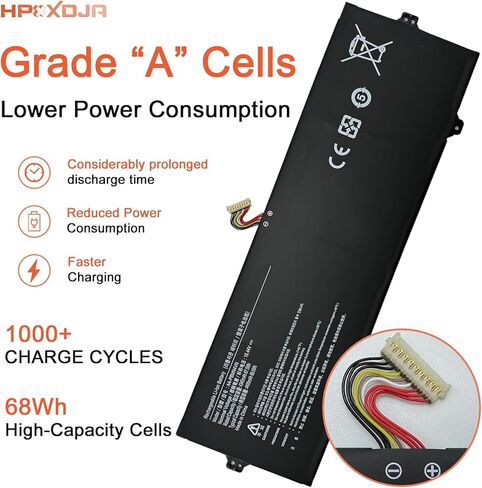 AA-PBMN4VN Laptop Battery Replacement for Samsung Galaxy Book Pro 360 15 15.6" NP950XDB NP950XDB-KA1US NP950XDB-KB1US NP950XDB-KC5US NP950XDB-KC3US NP950QDB NP950QDB-KB1US BA43-00398A NP950QED in Kuwait