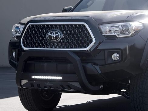 Armordillo 8716410 AR Series Aluminum Bull Bar with LED Light Bar - Matte Black with Aluminum Skid Plate Fits 2009-2018 Dodge Ram 1500/2019-2022 Classic in Saudi Arabia