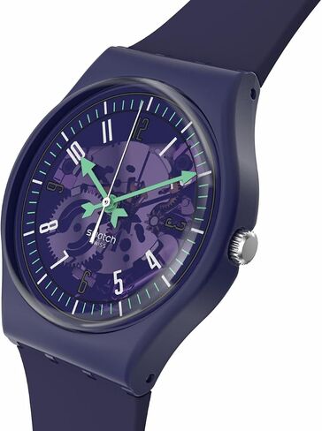 Swatch Unisex Casual Purple Watch Bio-sourced Quartz Photonic Purple in Saudi Arabia