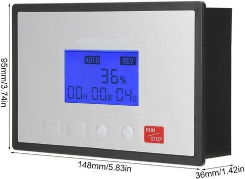 60A 10-55V DC Brush Motor Speed Controller LCD Display Slow Run/Stop Timer Reversible Control Circuit Board in Saudi Arabia