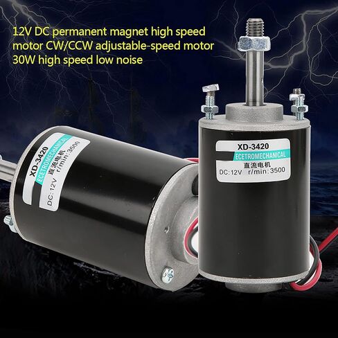 Permanent Magnet Motor, 30W 3500rpm High Speed CW/CCW Permanent Magnet DC Motor Micro DC Magnet Motor for DIY Generator(12V) in Saudi Arabia