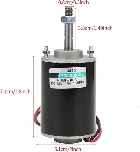 Permanent Magnet Motor, 30W 3500rpm High Speed CW/CCW Permanent Magnet DC Motor Micro DC Magnet Motor for DIY Generator(12V) in Saudi Arabia