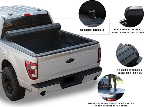 Armordillo USA 8701171 CoveRex SR Series Soft Roll-Up Truck Bed Tonneau Cover Fits 2001-2003 Ford F150 F-150 5.5 Ft (66") Short Bed in Saudi Arabia
