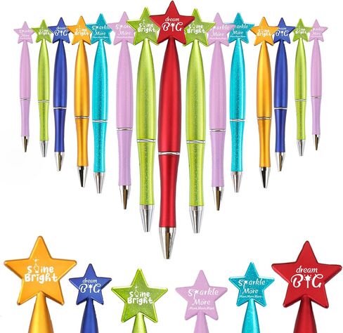60 Pcs Sparkle More Star Students of the Week Inspirational Pens Dream it Bigger Shine Bright Motivational Gifts Awards Class of 2024 Gifts Graduation Goodies in Saudi Arabia