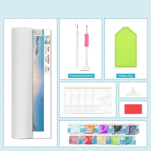 Lxmsja Beach Ocean Diamond Art Painting Kits for Adults, 5D DIY Full Drill Round Gems Arts and Crafts, Diamond Art Sunset for Gifts Leisure Wall Decoration 12X16inch in Saudi Arabia