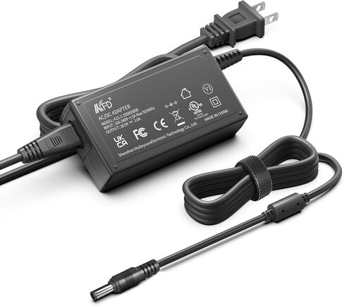 محول تيار متردد/تيار مستمر 18 فولت من KFD متوافق مع Thrustmaster T300 RS T300RS T248 T128-X T128 T128X T248 T248X T248-X عجلة السباق والدواسات المغناطيسية 4469027 6495643 4169097 + شاحن بطارية سلك إمداد الطاقة 18 فولت in Saudi Arabia