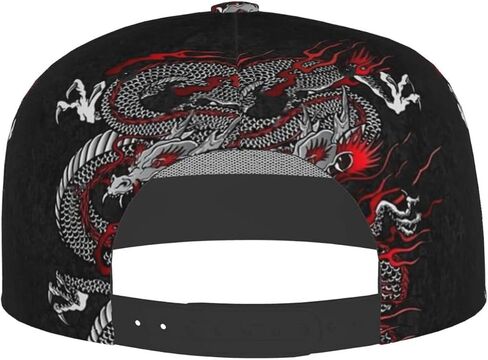 Men Baseball Cap Adjustable Cap Flat Brim Summer Fashion Hat Dragon Cap for Women Men in Saudi Arabia