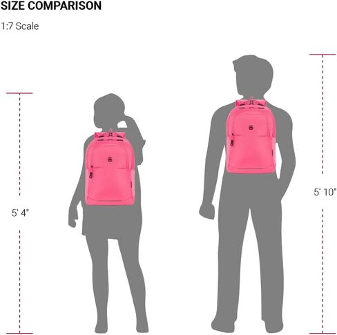 حقيبة ظهر للكمبيوتر المحمول سويس جير أورينيشن، وردي، 17 بوصة × 12 بوصة × 6 بوصة in Kuwait