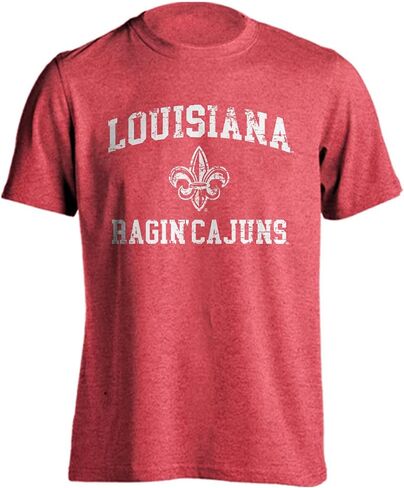 Louisiana Ragin' Cajuns Distressed Retro T-Shirt in Saudi Arabia