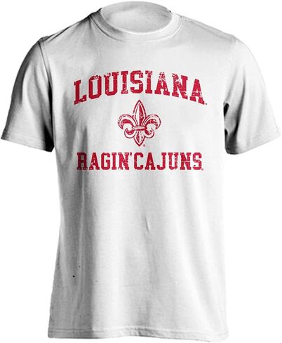 Louisiana Ragin' Cajuns Distressed Retro T-Shirt in Saudi Arabia