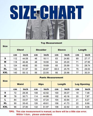 Men's Tracksuits Casual Athletic Sweatsuit 2 Piece Track Suits Set Long Sleeve Training Jogging Outfits Full Zip in Saudi Arabia
