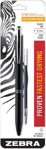 Zebra Sarasa Grand Gel, 0.7mm, Black Ink, Med Point, Lite Blue Barrel #45301 in Saudi Arabia