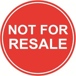 Not for Resale Sticker,1.5inch 300pcs Red Not for Resale Sticker for Shop,Retail Store