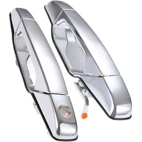 LEIMO KPARTS Exterior Chrome Door Handle Front Driver Passenger Side， Replacement for 2007-2013 Chevy Silverado Suburban Tahoe Avalanche, GMC Sierra Yukon, Cadillac Escalade | Replaces# 80546，80545