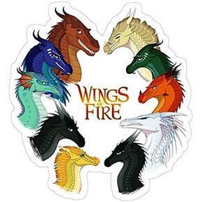 Wings of Fire - All Together, Clay Decal Sticker - Sticker Graphic - Auto, Wall, Laptop, Cell, Truck Sticker for Windows, Cars, Trucks