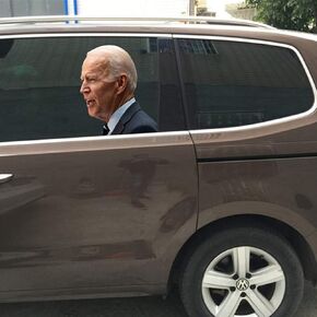 Joe Biden Car Window Sticker, Ride with Biden Car Window Decal Passenger Side Support Biden Presidential Election (Left)