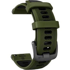 ISABAKE Quick Release Silicone Band 22mm Replacement for Gamrin Forerunner 265, Forerunner 255, Garmin Vivoactive 4, Garmin Venu 2, Samsung Gear S3 Frontier, Galaxy Watch 46mm/Watch 3 45mm, Fossil Gen 5, Amazfit GTR 2, 2e,Ticwatch Pro 3
